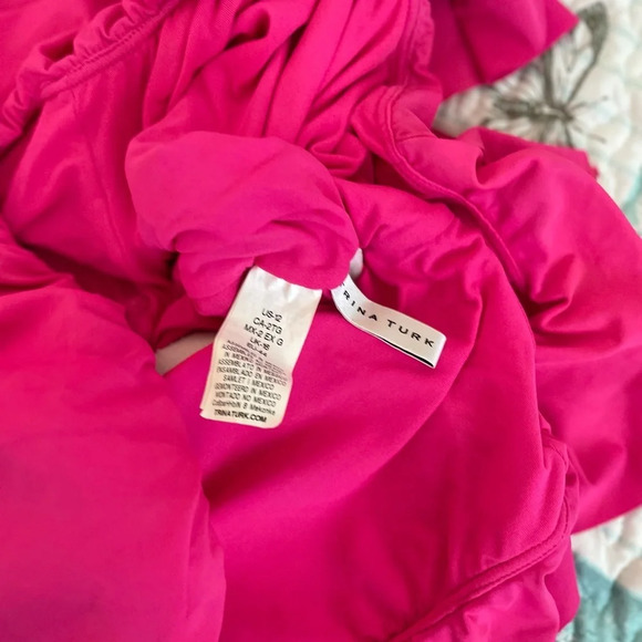 Trina Turk Monaco Off The Shoulder One Piece Bathing Suit Sz 12 - Picture 7 of 7